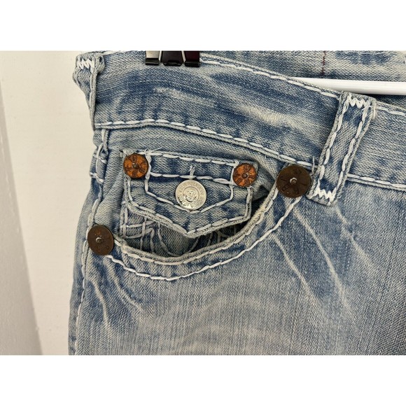 True Religion embellished jean pants, Row 30 seat 33.Check measurements in photo - Picture 3 of 13